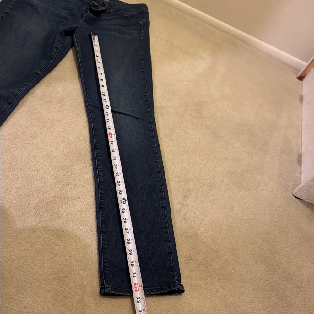 PAIGE Dark Blue Skinny Jeans - Picture 6 of 9